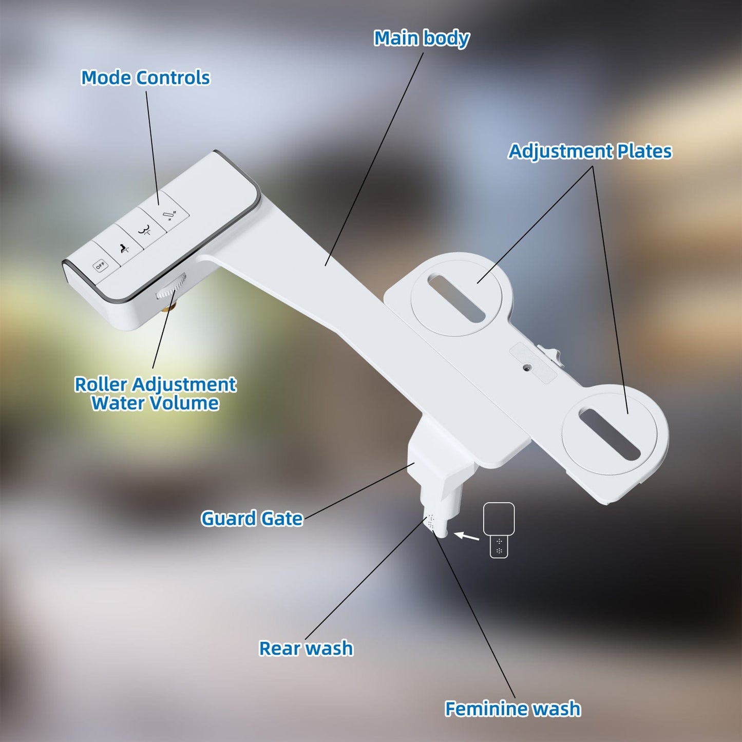 Hibbent Bidet Hibbent Bidet Attachment for Toilet, Non-Electric Dual Nozzle for Frontal & Rear Wash, Adjustable Water Pressure Control, Fresh Water Bidet Toilet Seat, Self Cleaning Water Sprayer, Matte Black Hibbent Bidet Attachment for Toilet, Non-Electric Dual Nozzle for Frontal & Rear Wash, Adjustable Water Pressure Control, Fresh Water Bidet Toilet Seat, Self Cleaning Water Sprayer, Matte Black