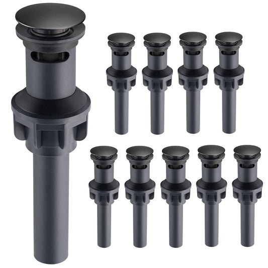 Hibbent Shop Drains Hibbent 10 Pack Universal Bathroom Sink Drain Stopper, Pop Up Drain Strainer with Overflow, Push and Seal Sink Plug with Basket for Lavatory Vanity Vessel, Anti-Clogging Strainer Hibbent 10 Pack Universal Bathroom Sink Drain Stopper, Pop Up Drain Strainer with Overflow, Push and Seal Sink Plug with Basket for Lavatory Vanity Vessel, Anti-Clogging Strainer