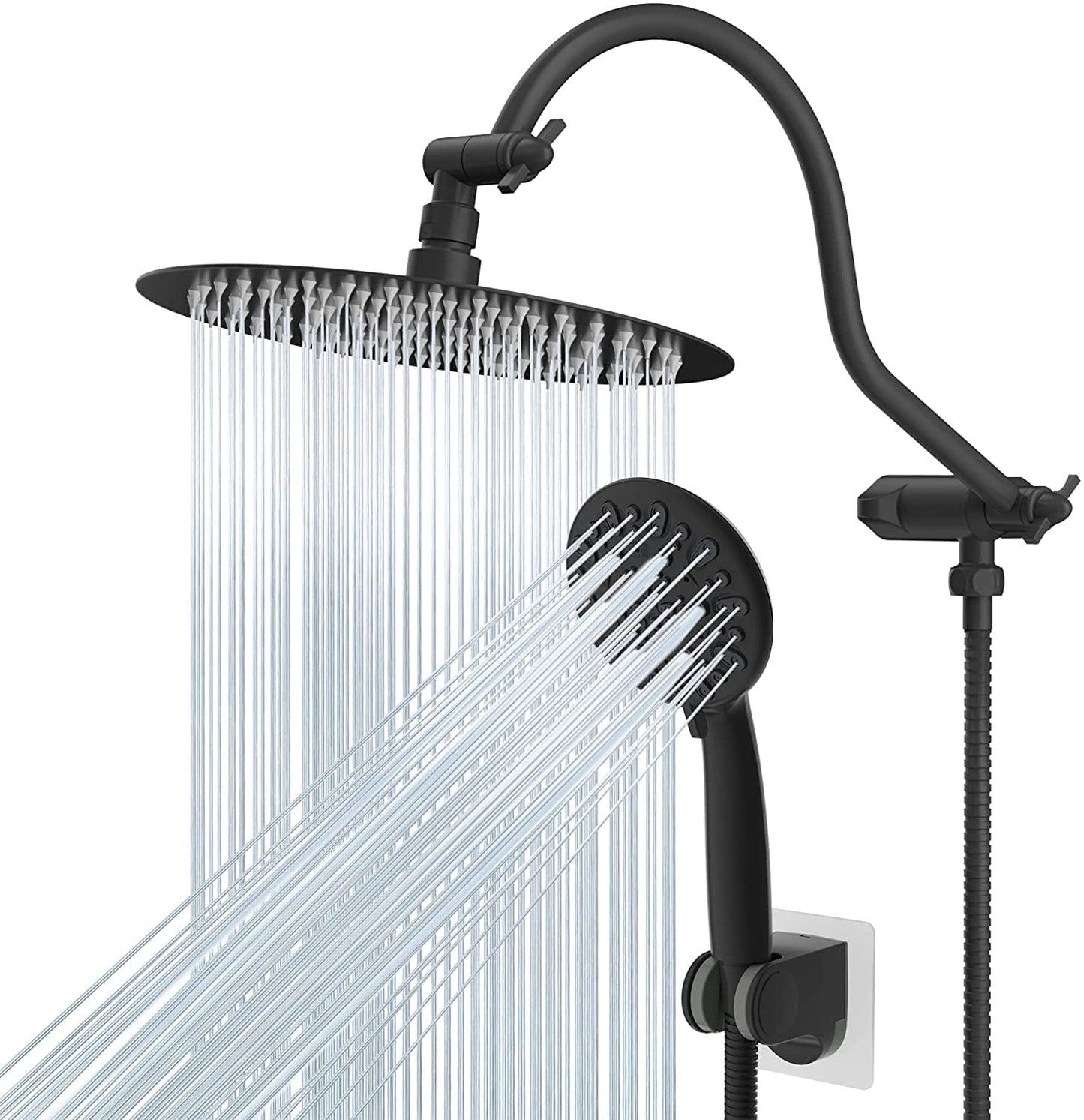 Hibbent 花洒 Hibbent Rain Shower Head & High Pressure Hand Held Shower Head with Hose