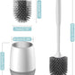 Hibbent 马桶刷/马桶刷架 Hibbent Silicone Toilet Brush with Ventilated Drying Holder Floor Standing & Wall Mounted Without Drilling