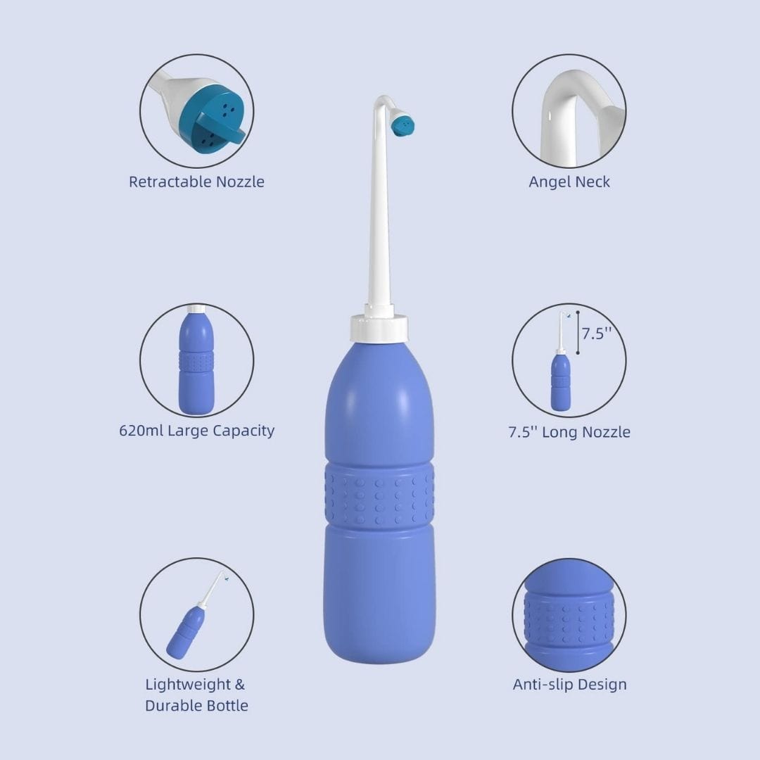Hibbent Bidets Hibbent Portable Bidet Sprayer & Travel Bidet with HandHeld Bidet Bottle for Personal Cleansing