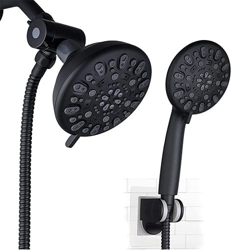 Hibbent Shower Head Hibbent Dual Shower Head with Hose High-Pressure 3-Way Water Diverter Rain Shower Head