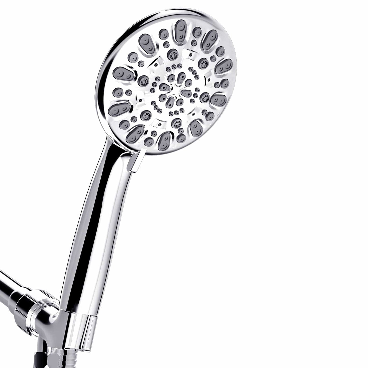 Hibbent Shower Heads Hibbent Hand held Shower Head Set 7-Spray High Pressure Shower Head with Hose