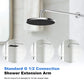 Hibbent Shop Shower Parts Hibbent 16 Inch All Metal Shower Extension Arm, Extra Long Extender with Flange, Stainless Steel Rainfall Shower Arm Water Outlet, Wall Mounted Shower Head Extender, Chrome Hibbent 16 Inch All Metal Shower Extension Arm, Extra Long Extender with Flange, Stainless Steel Rainfall Shower Arm Water Outlet, Wall Mounted Shower Head Extender, Chrome