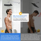 Hibbent Shop Shower Parts Hibbent 16 Inch All Metal Shower Extension Arm, Extra Long Extender with Flange, Stainless Steel Rainfall Shower Arm Water Outlet, Wall Mounted Shower Head Extender, Chrome Hibbent 16 Inch All Metal Shower Extension Arm, Extra Long Extender with Flange, Stainless Steel Rainfall Shower Arm Water Outlet, Wall Mounted Shower Head Extender, Chrome