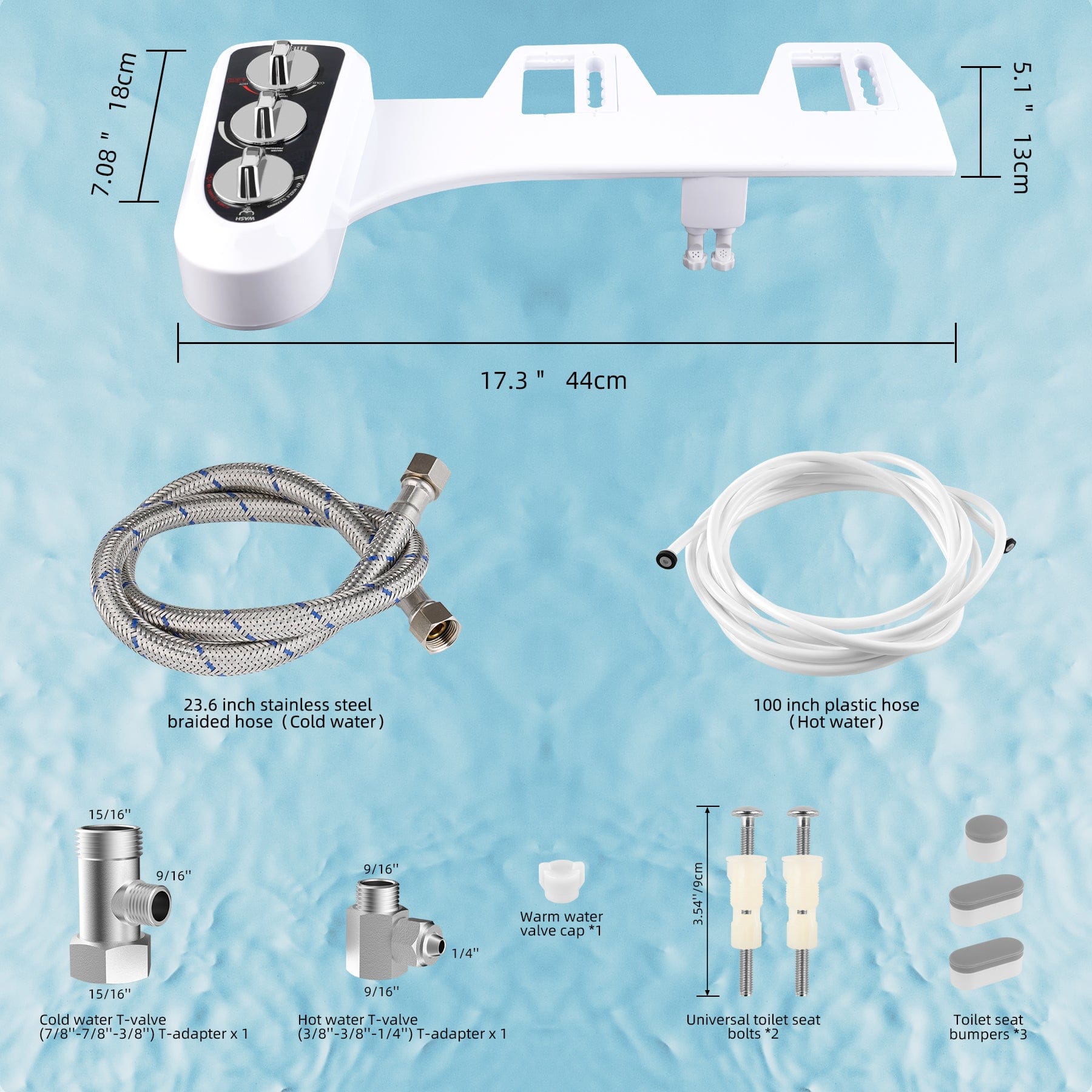 Hibbent Bidet Click to see full view      4+  7 VIDEOS Hibbent Bidet Attachment for Toilet with Self Cleaning Dual Nozzle, Hot and Cold Water Spray Non-Electric Mechanical Toilet Seat Bidet for Rear or Female Washing Sanitizing, Black Click to see full view      4+  7 VIDEOS Hibbent Bidet Attachment for Toilet with Self Cleaning Dual Nozzle, Hot and Cold Water Spray Non-Electric Mechanical Toilet Seat Bidet for Rear or Female Washing Sanitizing, Black