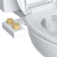 Hibbent Bidet Hibbent Attachable Bidet Non-Electric Bidet with Self-cleaning Dual Nozzle Cold Water - 1103