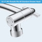 Hibbent Drains Hibbent All Metal 16'' Shower Head Extension Arm Solid Brass Flexible Height & Angle Adjustable Shower Arm Extender with Lock Joint, Universal Connection Stainless Steel Pipe Height Extending, Chrome