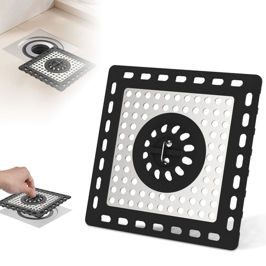 Hibbent Drains Hibbent Upgraded Shower Drain Hair Catcher, Shower Drain Cover for Bathroom Floor 4" Drain, Anti-Clogging Bathtub Drain Strainer, Stainless Steel Kitchen Sink Drain Strainer with Handle Hibbent Upgraded Shower Drain Hair Catcher, Shower Drain Cover for Bathroom Floor 4" Drain, Anti-Clogging Bathtub Drain Strainer, Stainless Steel Kitchen Sink Drain Strainer with Handle