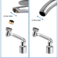 Hibbent Faucet Accessories Hibbent 1080° Swivel Faucet Extender, Metal Rotatable Sink Faucet Aerator with Brass Extension, Dual Function 2 Modes Kitchen & Bathroom Sink Sprayer, Faucet Attachment for Gargle/Eye/Face Washing