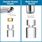 Hibbent Faucet Aerator Hibbent NSF 61 Certified Faucet Aerator, CUPC Certification 360° Twist Kitchen Sink Aerator, Dual-function Big Angle Sink Sprayer Attachment, Faucet Replacement Part 55/64'' Female Thread, Chrome Hibbent NSF 61 Certified Faucet Aerator, CUPC Certification 360° Twist Kitchen Sink Aerator, Dual-function Big Angle Sink Sprayer Attachment, Faucet Replacement Part 55/64'' Female Thread, Chrome