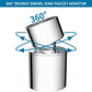 Hibbent Faucet Aerator Hibbent NSF 61 Certified Faucet Aerator, CUPC Certification 360° Twist Kitchen Sink Aerator, Dual-function Big Angle Sink Sprayer Attachment, Faucet Replacement Part 55/64'' Female Thread, Chrome Hibbent NSF 61 Certified Faucet Aerator, CUPC Certification 360° Twist Kitchen Sink Aerator, Dual-function Big Angle Sink Sprayer Attachment, Faucet Replacement Part 55/64'' Female Thread, Chrome