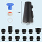Hibbent Faucet Aerator Metal Pull Down Spray Head for Kitchen Faucet, Kitchen Sink Spray Nozzle with 12 Adapters, Faucet Head Replacement Compatible with Moen, American Standard, Delta, Kohler Faucet, Oil Rubbed Bronze