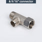 Hibbent Hibbent Bidet T Adapter, Metal T Valve for Bidet(3/8” x 3/8” x 3/8”), 3 Way Tee Connector Bidet Attachment for Toilet