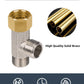 Hibbent Hibbent Bidet T Adapter, Metal T Valve for Bidet(3/8” x 3/8” x 3/8”), 3 Way Tee Connector Bidet Attachment for Toilet