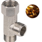 Hibbent Hibbent Bidet T Adapter, Metal T Valve for Bidet(3/8” x 3/8” x 3/8”), 3 Way Tee Connector Bidet Attachment for Toilet