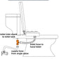 Hibbent Hibbent Bidet T Adapter, Metal T Valve for Bidet(7/8” x 7/8” x 3/8”), 3 Way Tee Connector Bidet Attachment for Toilet