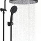 Hibbent Hibbent Rainfall Shower Head Combo 10'' High Pressure Shower Head with Handheld Shower Head