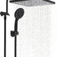 Hibbent Hibbent Rainfall Shower Head Combo 10'' High Pressure Shower Head with Handheld Shower Head