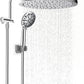 Hibbent Hibbent Rainfall Shower Head Combo 10'' High Pressure Shower Head with Handheld Shower Head