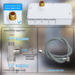 Hibbent Shop Bidet Hibbent Bidet Attachment for Toilet, Non-Electric Dual Nozzle for Frontal & Rear Wash, Adjustable Water Pressure Control, Fresh Water Bidet Toilet Seat, Self Cleaning Water Sprayer, White Hibbent Bidet Attachment for Toilet, Non-Electric Dual Nozzle for Frontal & Rear Wash, Adjustable Water Pressure Control, Fresh Water Bidet Toilet Seat, Self Cleaning Water Sprayer, White