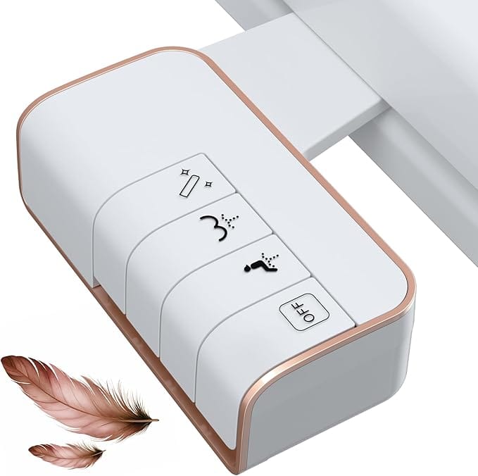 Hibbent Shop Bidet Hibbent Bidet Attachment for Toilet, Non-Electric Dual Nozzle for Frontal & Rear Wash, Adjustable Water Pressure Control, Fresh Water Bidet Toilet Seat, Self Cleaning Water Sprayer, White Hibbent Bidet Attachment for Toilet, Non-Electric Dual Nozzle for Frontal & Rear Wash, Adjustable Water Pressure Control, Fresh Water Bidet Toilet Seat, Self Cleaning Water Sprayer, White