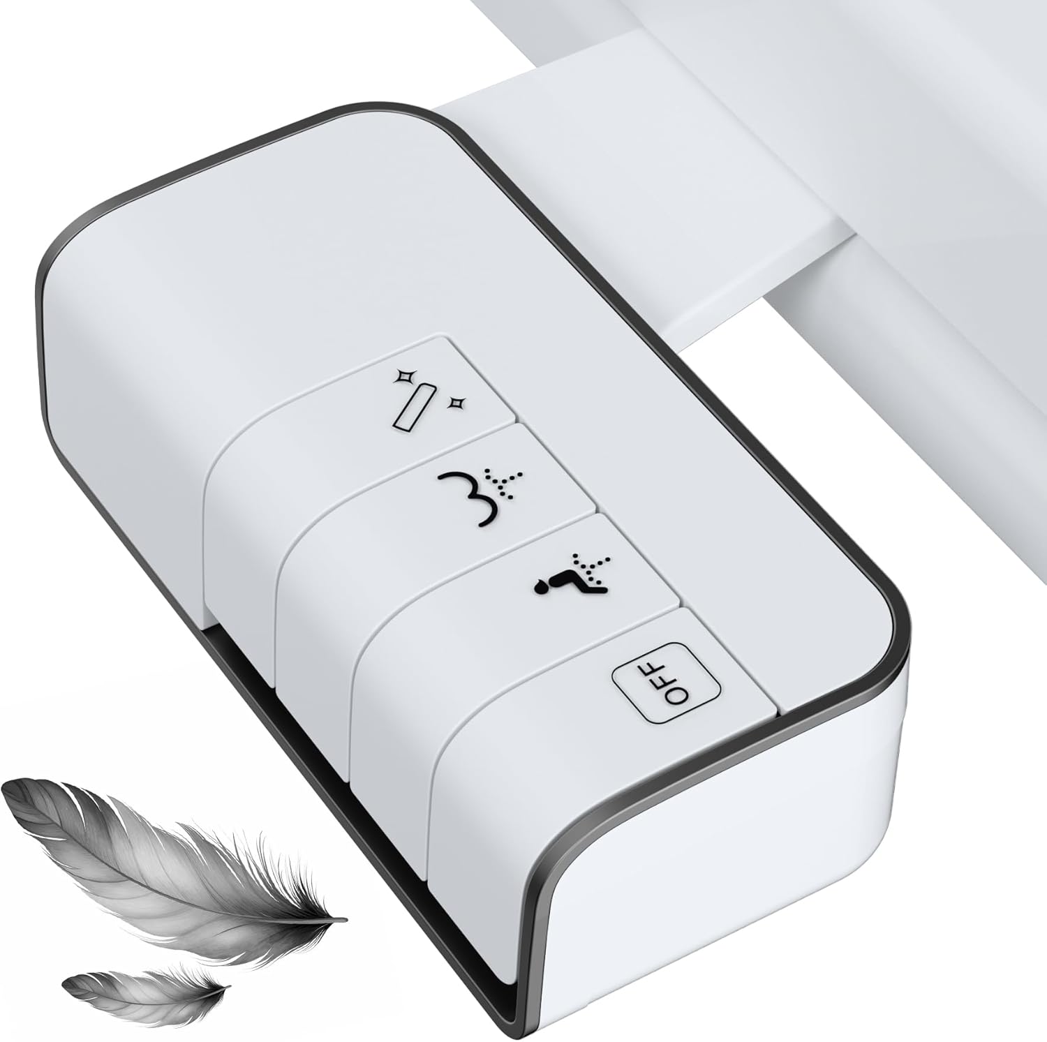 Hibbent Shop Bidet Hibbent Bidet Attachment for Toilet, Non-Electric Dual Nozzle for Frontal & Rear Wash, Adjustable Water Pressure Control, Fresh Water Bidet Toilet Seat, Self Cleaning Water Sprayer, White Hibbent Bidet Attachment for Toilet, Non-Electric Dual Nozzle for Frontal & Rear Wash, Adjustable Water Pressure Control, Fresh Water Bidet Toilet Seat, Self Cleaning Water Sprayer, White