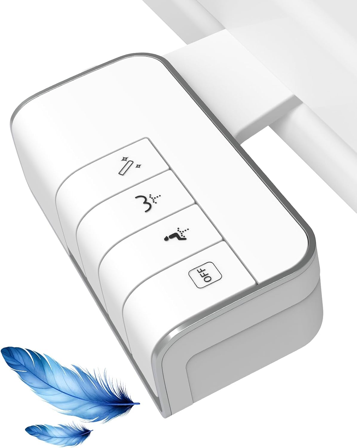 Hibbent Shop Bidet Hibbent Bidet Attachment for Toilet, Non-Electric Dual Nozzle for Frontal & Rear Wash, Adjustable Water Pressure Control, Fresh Water Bidet Toilet Seat, Self Cleaning Water Sprayer, White Hibbent Bidet Attachment for Toilet, Non-Electric Dual Nozzle for Frontal & Rear Wash, Adjustable Water Pressure Control, Fresh Water Bidet Toilet Seat, Self Cleaning Water Sprayer, White