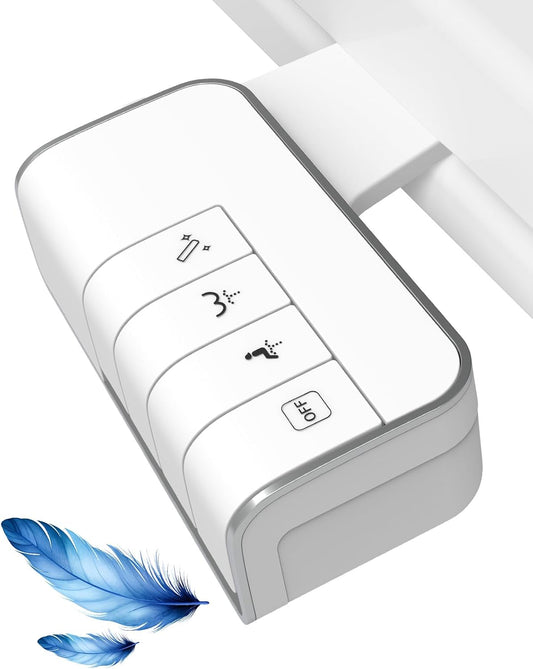 Hibbent Shop Bidet Hibbent Bidet Attachment for Toilet, Non-Electric Dual Nozzle for Frontal & Rear Wash, Adjustable Water Pressure Control, Fresh Water Bidet Toilet Seat, Self Cleaning Water Sprayer, White Hibbent Bidet Attachment for Toilet, Non-Electric Dual Nozzle for Frontal & Rear Wash, Adjustable Water Pressure Control, Fresh Water Bidet Toilet Seat, Self Cleaning Water Sprayer, White