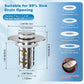 Hibbent Shop Drains Hibbent 2 Pack Universal Bathroom Sink Drain Strainer, 3 in 1 Pop Up Stopper with Removable Stainless Steel Filter Basket, Brass Bullet Core, Hair Catcher Sink Plug for 1.1''~2.36'' Hole, Chrome Hibbent 2 Pack Universal Bathroom Sink Drain Strainer, 3 in 1 Pop Up Stopper with Removable Stainless Steel Filter Basket, Brass Bullet Core, Hair Catcher Sink Plug for 1.1''~2.36'' Hole, Chrome