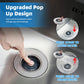 Hibbent Shop Drains Hibbent 4 Pack 3 in 1 Kitchen Sink Drain Strainer, Metal Pop Up Stopper Larger Anti-Clogging Basket, 3-Layer Seal, Detachable Sink Drain Plug for US Standard 3-1/2" Drain, Brushed Stainless Steel Hibbent 4 Pack 3 in 1 Kitchen Sink Drain Strainer, Metal Pop Up Stopper Larger Anti-Clogging Basket, 3-Layer Seal, Detachable Sink Drain Plug for US Standard 3-1/2" Drain, Brushed Stainless Steel