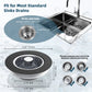 Hibbent Shop Drains Hibbent Upgraded 2 Pack 3 in 1 Kitchen Sink Drain Strainer, Stainless Steel Pop Up Sink Stopper, Larger Anti-Clogging Basket, 3-Layer Seal, Detachable Plug for US Standard 3-1/2" Drain, Matte Black Hibbent Upgraded 2 Pack 3 in 1 Kitchen Sink Drain Strainer, Stainless Steel Pop Up Sink Stopper, Larger Anti-Clogging Basket, 3-Layer Seal, Detachable Plug for US Standard 3-1/2" Drain, Matte Black