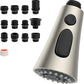 Hibbent Shop Faucet Accessories 3-Function Pull Down Kitchen Faucet Head Replacement with 12 Adapters, NSF/ANSI/CAN 61 & CUPC Certified Sink Spray Nozzle, Compatible with Moen, Delta, Kohler Faucets, Brushed Nickel 3-Function Pull Down Kitchen Faucet Head Replacement with 12 Adapters, NSF/ANSI/CAN 61 & CUPC Certified Sink Spray Nozzle, Compatible with Moen, Delta, Kohler Faucets, Brushed Nickel