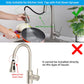 Hibbent Shop Faucet Accessories 3-Function Pull Down Kitchen Faucet Head Replacement with 12 Adapters, NSF/ANSI/CAN 61 & CUPC Certified Sink Spray Nozzle, Compatible with Moen, Delta, Kohler Faucets, Brushed Nickel 3-Function Pull Down Kitchen Faucet Head Replacement with 12 Adapters, NSF/ANSI/CAN 61 & CUPC Certified Sink Spray Nozzle, Compatible with Moen, Delta, Kohler Faucets, Brushed Nickel