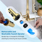 Hibbent Shop Faucet Accessories Hibbent Pull Down Kitchen Faucet Head Replacement, 3 Function Sink Faucet Sprayer Head Nozzle with 15 Adapters, Compatible with Moen, Delta, Kohler Faucets, Polished Brass Hibbent Pull Down Kitchen Faucet Head Replacement, 3 Function Sink Faucet Sprayer Head Nozzle with 15 Adapters, Compatible with Moen, Delta, Kohler Faucets, Polished Brass