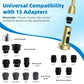 Hibbent Shop Faucet Accessories Hibbent Pull Down Kitchen Faucet Head Replacement, 3 Function Sink Faucet Sprayer Head Nozzle with 15 Adapters, Compatible with Moen, Delta, Kohler Faucets, Polished Brass Hibbent Pull Down Kitchen Faucet Head Replacement, 3 Function Sink Faucet Sprayer Head Nozzle with 15 Adapters, Compatible with Moen, Delta, Kohler Faucets, Polished Brass