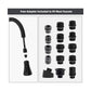 Hibbent Shop Faucet Accessories Hibbent Pull Down Spray Head for Kitchen Faucet, NSF/ANSI/CAN 61 & CUPC Certified 3-Function Spray Nozzle, 15 Adapters, Sink Faucet Head Replacement Compatible with Moen, Delta, Kohler, Matte Black Hibbent Pull Down Spray Head for Kitchen Faucet, NSF/ANSI/CAN 61 & CUPC Certified 3-Function Spray Nozzle, 15 Adapters, Sink Faucet Head Replacement Compatible with Moen, Delta, Kohler, Matte Black