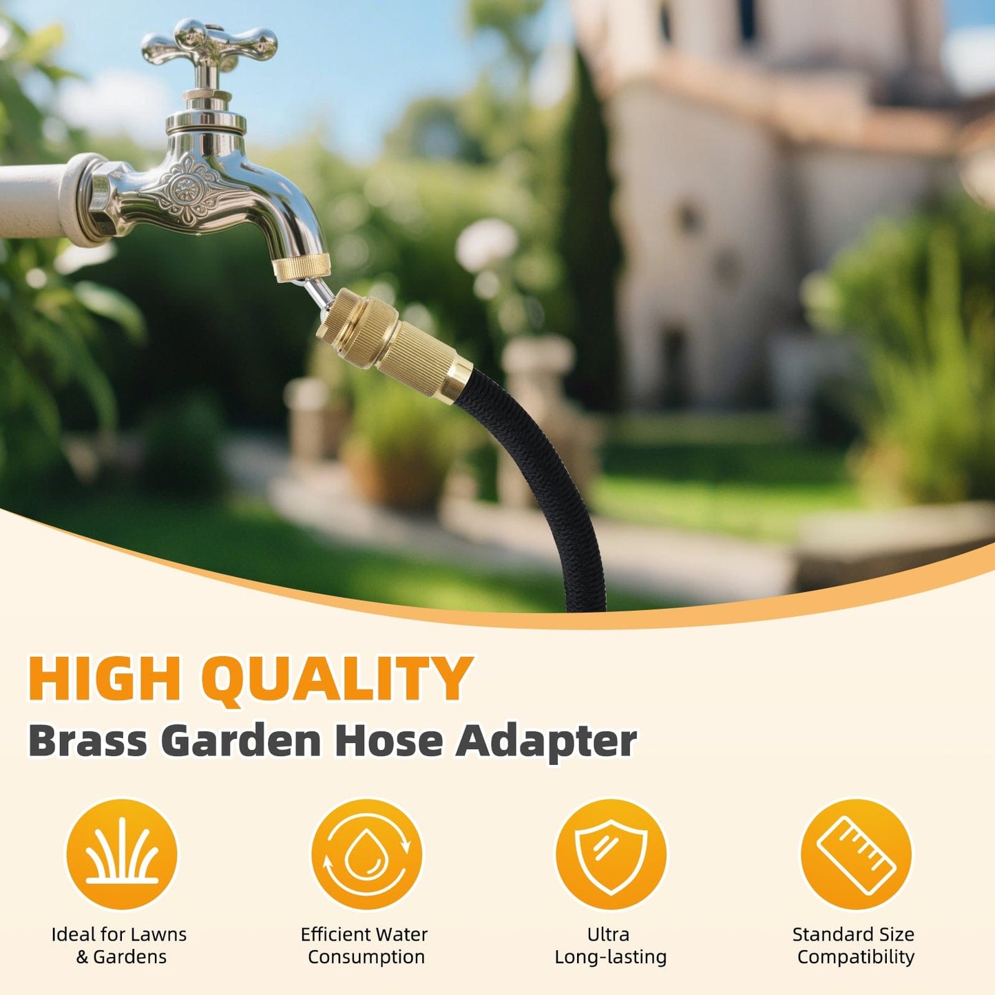 Hibbent Shop Faucet Aerator Hibbent Garden Hose Adapter, 3/4 Inch Swivel Brass Garden Hose Protector, Dual Rotation Male to Male Brass Connector with Extra 4 Washers, 2 Pack Hibbent Garden Hose Adapter, 3/4 Inch Swivel Brass Garden Hose Protector, Dual Rotation Male to Male Brass Connector with Extra 4 Washers, 2 Pack