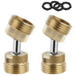 Hibbent Shop Faucet Aerator Hibbent Garden Hose Adapter, 3/4 Inch Swivel Brass Garden Hose Protector, Dual Rotation Male to Male Brass Connector with Extra 4 Washers, 2 Pack Hibbent Garden Hose Adapter, 3/4 Inch Swivel Brass Garden Hose Protector, Dual Rotation Male to Male Brass Connector with Extra 4 Washers, 2 Pack