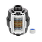 Hibbent Shop Hibbent Shower Filter for Hard Water, High Output Shower Head Filter to Remove Chlorine and Fluoride, 20 Stage Showerhead Filter with Vitamin C