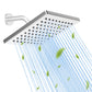 Hibbent Shop Hibbent Thickness Metal Rain Shower Head, 6'' High Pressure Rainfall Shower Head, Square Bathroom Waterfall Shower Heads, High Flow Fixed Showerheads with Adjustable Brass Ball Joint, Brushed Nickel Hibbent Thickness Metal Rain Shower Head, 6'' High Pressure Rainfall Shower Head, Square Bathroom Waterfall Shower Heads, High Flow Fixed Showerheads with Adjustable Brass Ball Joint, Brushed Nickel