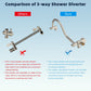 Hibbent Shop Shower Heads Hibbent 12'' All Metal Shower Head, High Pressure Rainfall Shower Head/Handheld Showerhead Combo/ 12'' Adjustable Curved Shower Extension Arm, 10-Spray, 71'' Adhesive Showerhead Holder, Brushed Nickel Hibbent 12'' All Metal Shower Head, High Pressure Rainfall Shower Head/Handheld Showerhead Combo/ 12'' Adjustable Curved Shower Extension Arm, 10-Spray, 71'' Adhesive Showerhead Holder, Brushed Nickel