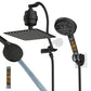 Hibbent Shop Shower Heads Hibbent All Metal 10'' Dual Filtered Rainfall Shower Head Combo, High Pressure Handheld Shower Head with 12'' Adjustable Extension Arm, 20 Stage Shower Filter, 10-spray, 71'' Hose Hibbent All Metal 10'' Dual Filtered Rainfall Shower Head Combo, High Pressure Handheld Shower Head with 12'' Adjustable Extension Arm, 20 Stage Shower Filter, 10-spray, 71'' Hose