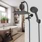 Hibbent Shop Shower Heads Hibbent All Metal 10'' Dual Filtered Rainfall Shower Head Combo, High Pressure Handheld Shower Head with 12'' Adjustable Extension Arm, 20 Stage Shower Filter, 10-spray, 71'' Hose Hibbent All Metal 10'' Dual Filtered Rainfall Shower Head Combo, High Pressure Handheld Shower Head with 12'' Adjustable Extension Arm, 20 Stage Shower Filter, 10-spray, 71'' Hose