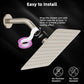 Hibbent Shop Shower Heads Hibbent All Metal 10x9 Inch Shower Head, High Pressure Stainless Steel Rain Showerheads, Bathroom Rainfall Showerhead with Ultra-thin Design, Adjustable Brass Joint, Silicone Nozzles, Brushed Nickel Hibbent All Metal 10x9 Inch Shower Head, High Pressure Stainless Steel Rain Showerheads, Bathroom Rainfall Showerhead with Ultra-thin Design, Adjustable Brass Joint, Silicone Nozzles, Brushed Nickel