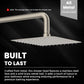 Hibbent Shop Shower Heads Hibbent All Metal 10x9 Inch Shower Head, High Pressure Stainless Steel Rain Showerheads, Bathroom Rainfall Showerhead with Ultra-thin Design, Adjustable Brass Joint, Silicone Nozzles, Brushed Nickel Hibbent All Metal 10x9 Inch Shower Head, High Pressure Stainless Steel Rain Showerheads, Bathroom Rainfall Showerhead with Ultra-thin Design, Adjustable Brass Joint, Silicone Nozzles, Brushed Nickel