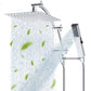Hibbent Shop Shower Heads Hibbent All Metal CUPC Certified 10'' Rainfall Shower Head, Dual Shower Head Combo, High Pressure Handheld 4 Sprays Shower Wand, 16'' Adjustable Extension Arm, 71'' Hose, Shower Holder, Chrome Hibbent All Metal CUPC Certified 10'' Rainfall Shower Head, Dual Shower Head Combo, High Pressure Handheld 4 Sprays Shower Wand, 16'' Adjustable Extension Arm, 71'' Hose, Shower Holder, Chrome