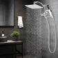 Hibbent Shop Shower Heads Hibbent All Metal CUPC Certified 10'' Rainfall Shower Head, Dual Shower Head Combo, High Pressure Handheld 4 Sprays Shower Wand, 16'' Adjustable Extension Arm, 71'' Hose, Shower Holder, Chrome Hibbent All Metal CUPC Certified 10'' Rainfall Shower Head, Dual Shower Head Combo, High Pressure Handheld 4 Sprays Shower Wand, 16'' Adjustable Extension Arm, 71'' Hose, Shower Holder, Chrome
