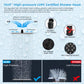 Hibbent Shop Shower Heads Hibbent All Metal CUPC Certified 10'' Rainfall Shower Head, Dual Shower Head Combo, High Pressure Handheld 4 Sprays Shower Wand, 16'' Adjustable Extension Arm, 71'' Hose, Shower Holder, Matte Black Hibbent All Metal CUPC Certified 10'' Rainfall Shower Head, Dual Shower Head Combo, High Pressure Handheld 4 Sprays Shower Wand, 16'' Adjustable Extension Arm, 71'' Hose, Shower Holder, Matte Black