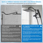 Hibbent Shop Shower Heads Hibbent All Metal CUPC Certified 10'' Rainfall Shower Head, Dual Shower Head Combo, High Pressure Handheld 4 Sprays Shower Wand, 16'' Adjustable Extension Arm, 71'' Hose, Shower Holder, Matte Black Hibbent All Metal CUPC Certified 10'' Rainfall Shower Head, Dual Shower Head Combo, High Pressure Handheld 4 Sprays Shower Wand, 16'' Adjustable Extension Arm, 71'' Hose, Shower Holder, Matte Black